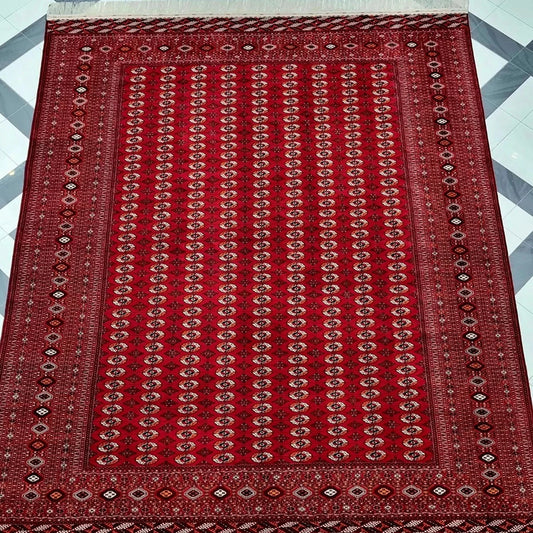 16 x 20 ft Large Handmade Red Wool Rug 500 x 610 cm, Turkmen Huge Mansion Big Carpet