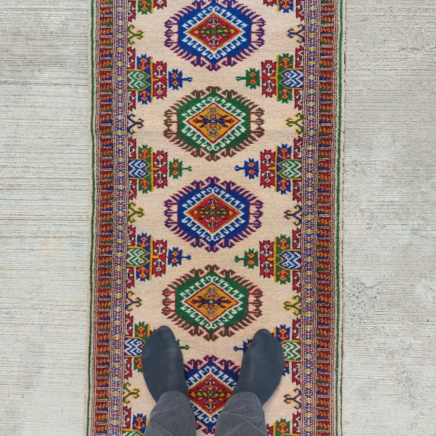 2'3"x11' Oriental Hallway Corridor Rug Runner Rug Wool Handmade 70x330cm Carpet